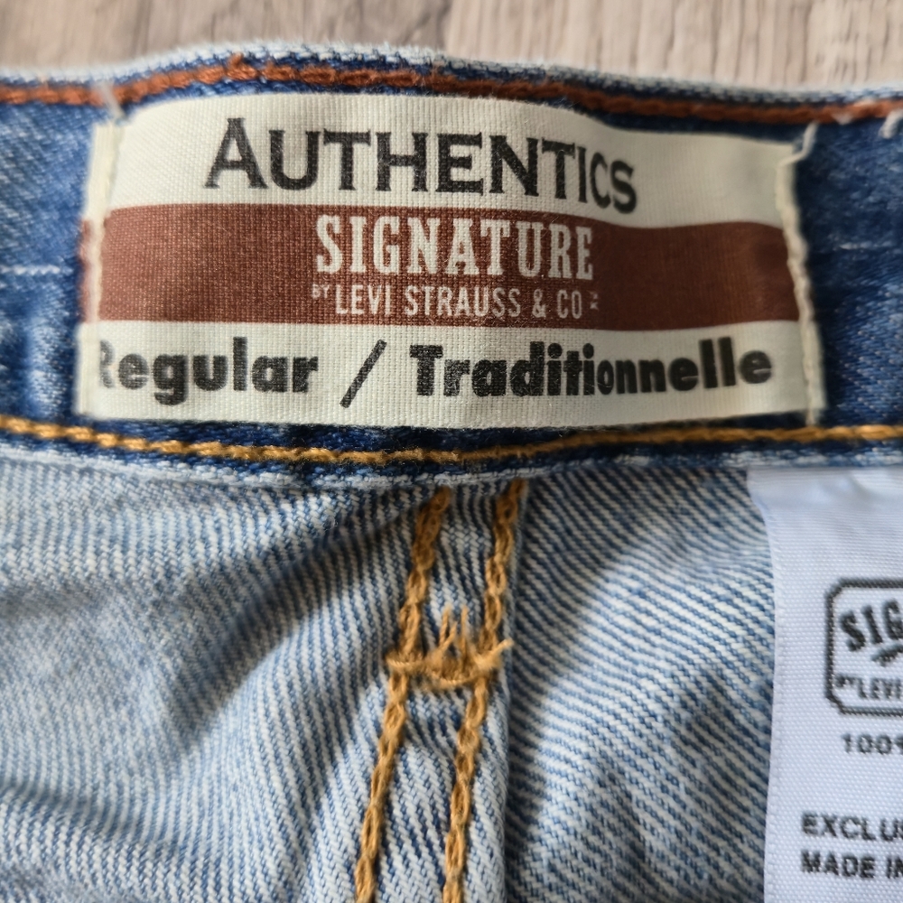 Signature by Levi Strauss & Co. 36x34 Mens Relaxed Regular Straight Jeans Y2K - Picture 6 of 15